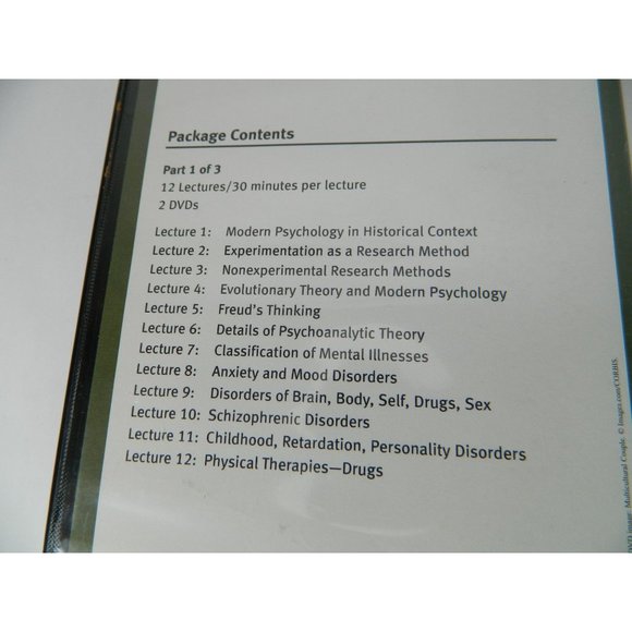 Psychology of Human Behavior Social Sciences The Great Courses 1-3 6 DVD 3 Books - Picture 8 of 16